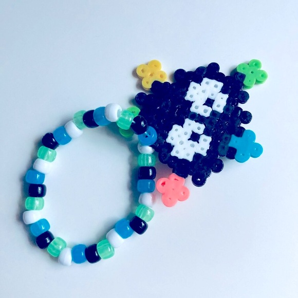 🍒 5/$25 🍒 Rave Kandi Perler Bracelet - Picture 2 of 2